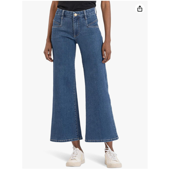Kut from the Kloth Denim - KUT FROM THE KLOTH NWT Meg Fab Ab Wide Leg Denim Jean // 16